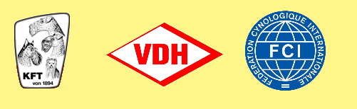 Mitglied im VDH, KfT unnd FCI
